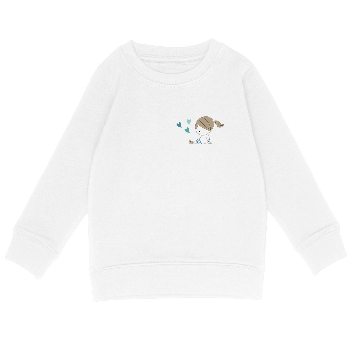 Sweat-shirt Mila 3 coeurs brune