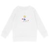Sweat-shirt Rose fleur coeur blonde