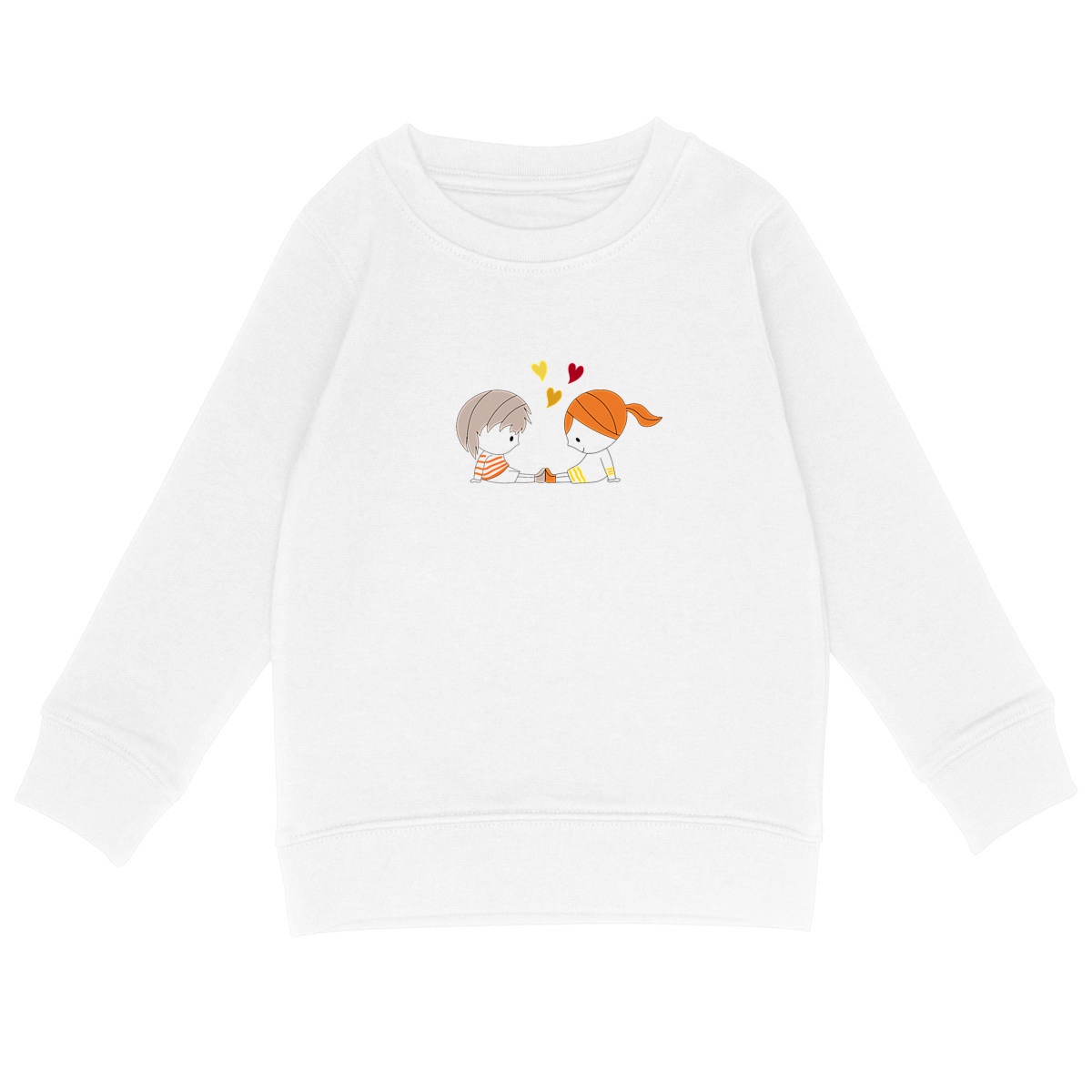 Sweat-shirt Loris & Mila brun rousse
