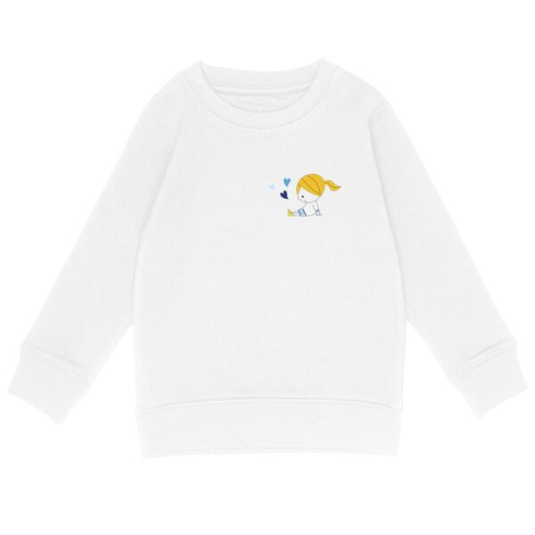 Sweat-shirt Mila 3 coeurs blonde