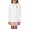 visual_Blanc Sweat-shirt Zoé coeur brune