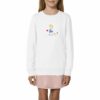 Sweat-shirt Rose fleur coeur blonde