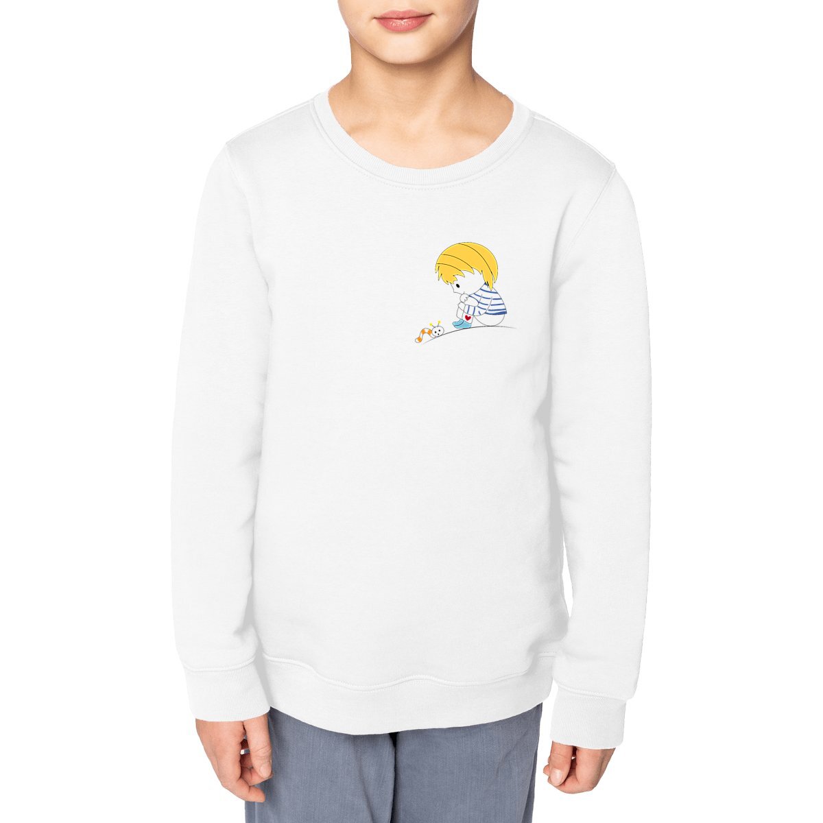 Sweat-shirt Loris & Lombric blond