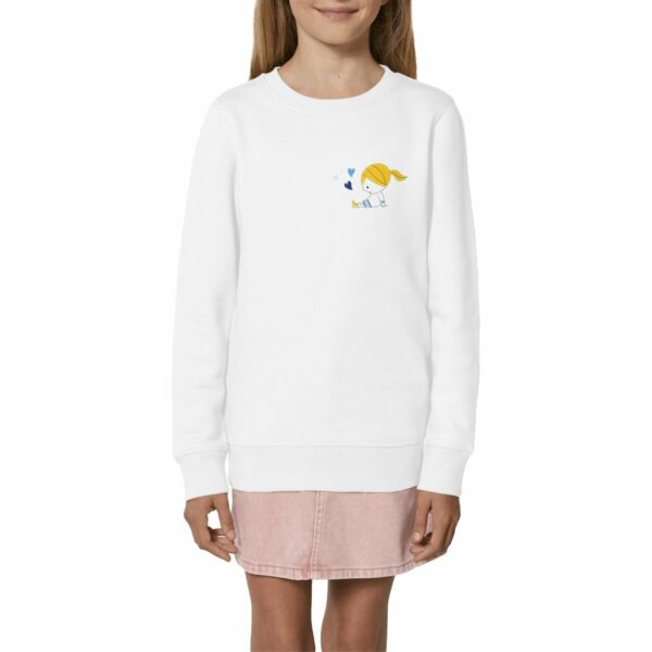 Sweat-shirt Mila 3 coeurs blonde