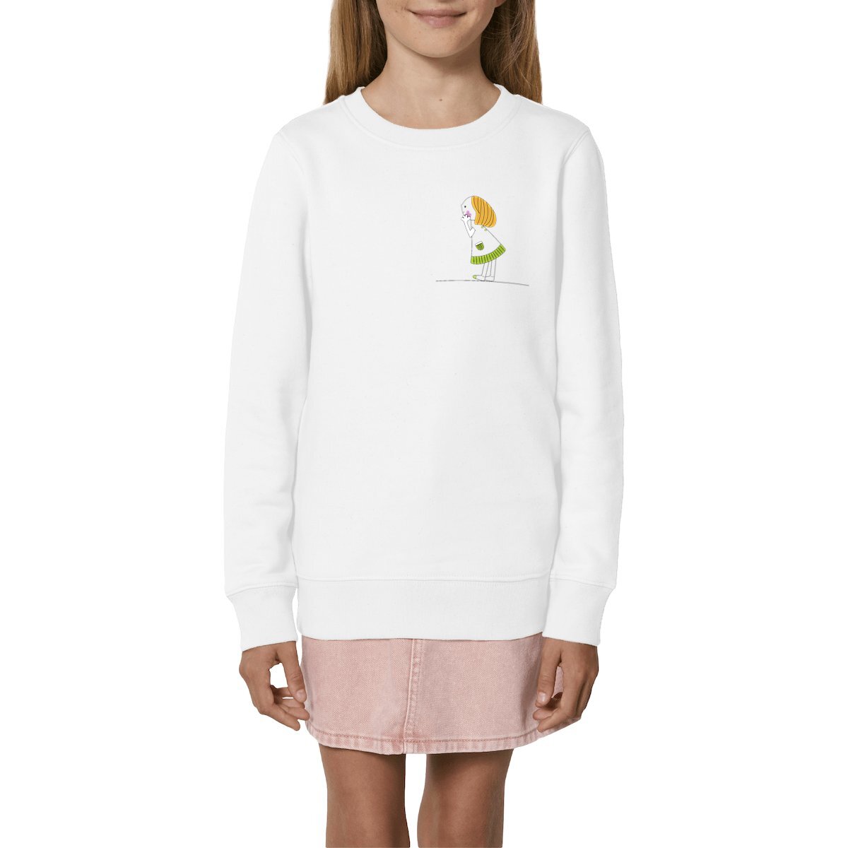 Sweat-shirt Elena pompon rousse