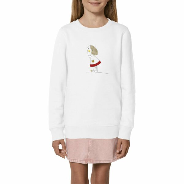 Sweat-shirt Elena pompon brune