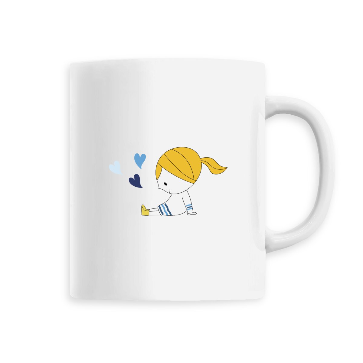 face_0 Mug céramique Mila 3 coeurs blonde