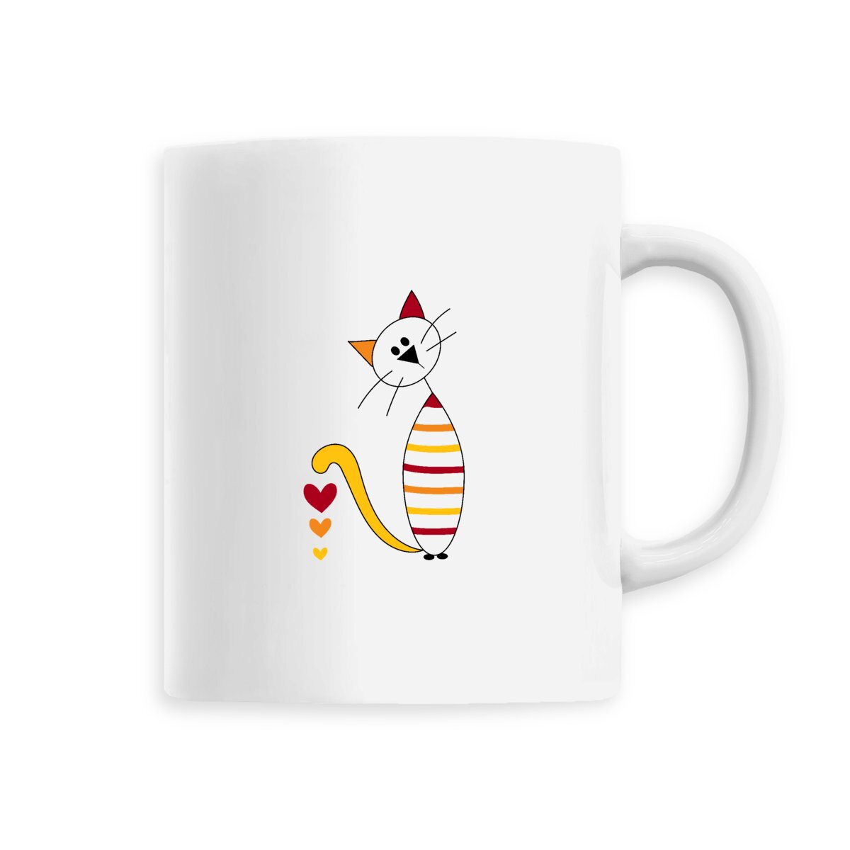 face_0 Mug céramique Sissi 3 coeurs