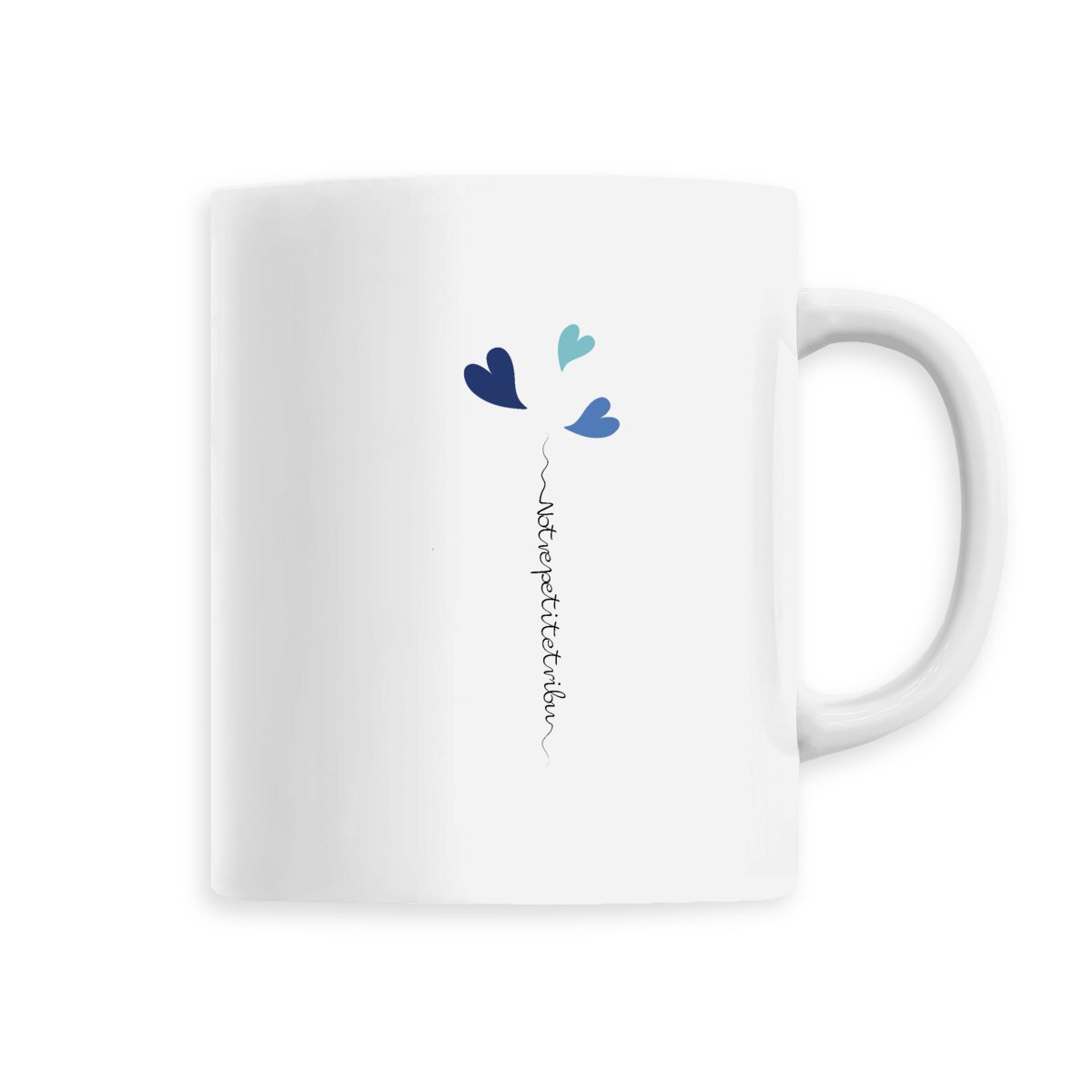 face_0 Mug céramique petite tribu 3 bleu