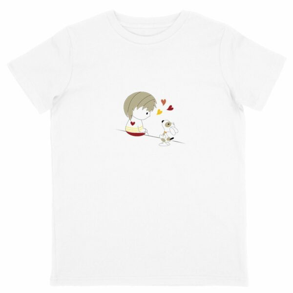 Tee-shirt Loris & Titus assis Brun