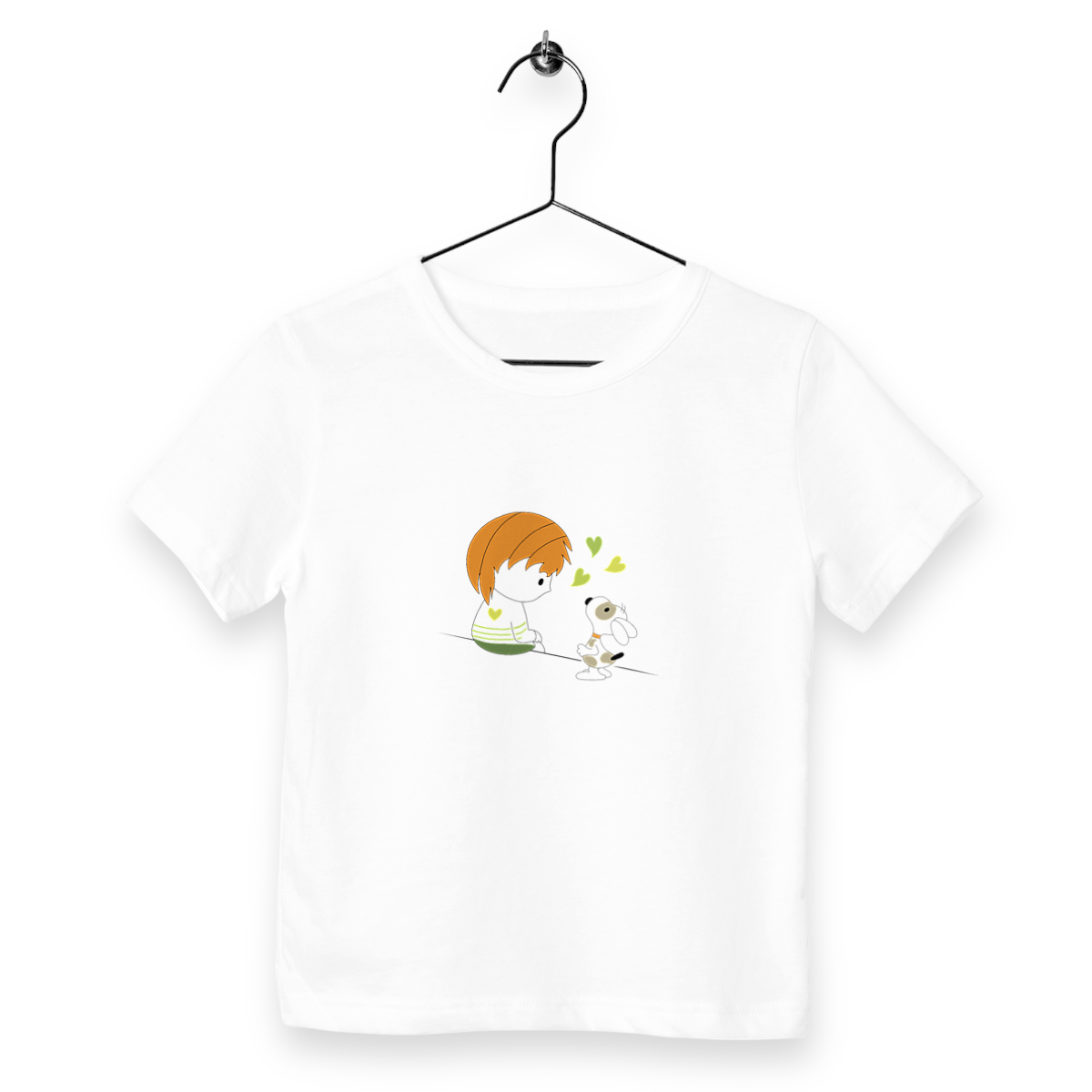Tee-shirt Loris & Titus assis roux