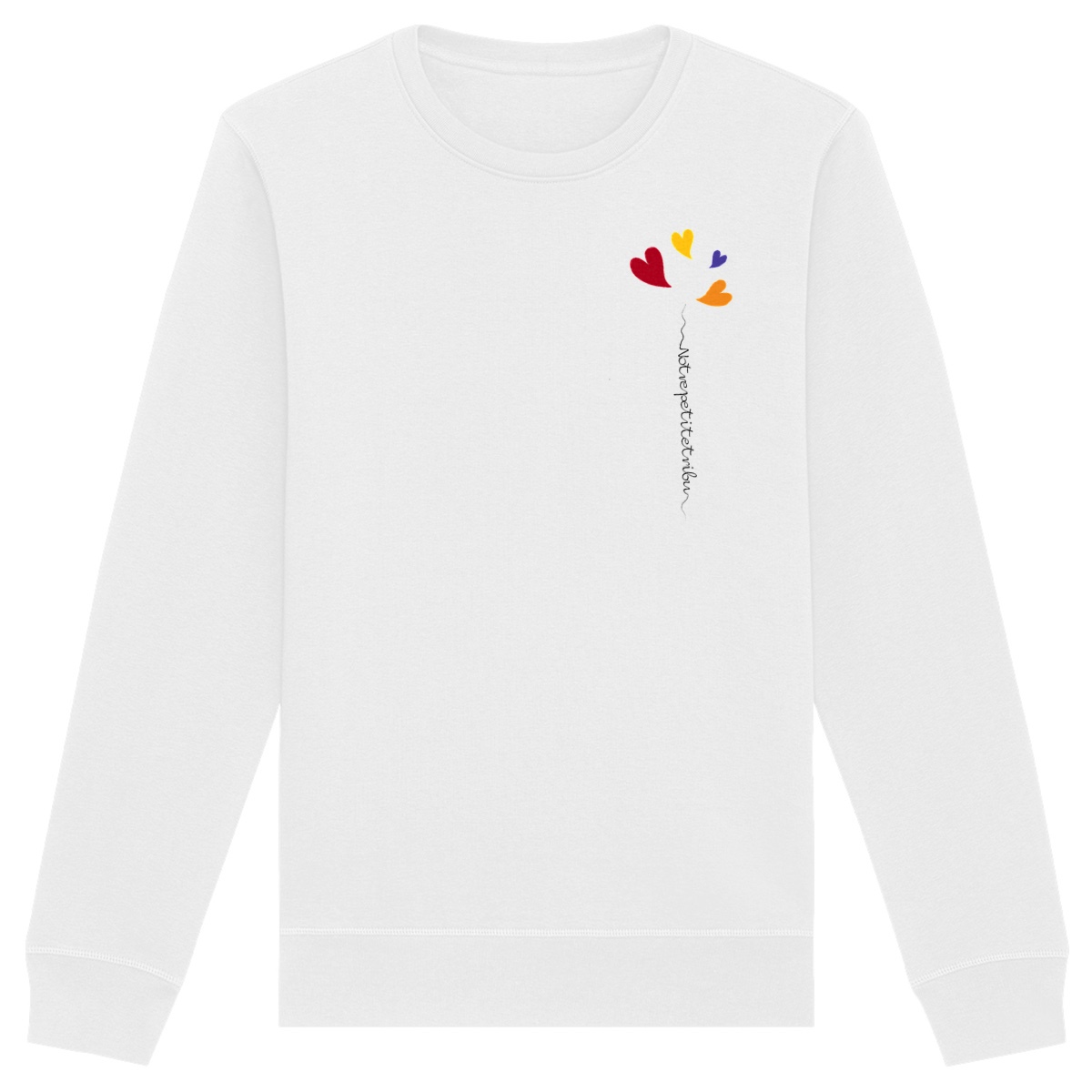 face_blanc Sweat-shirt petite tribu 4 rouge
