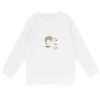 face_blanc Sweat-shirt Loris & Titus assis Brun