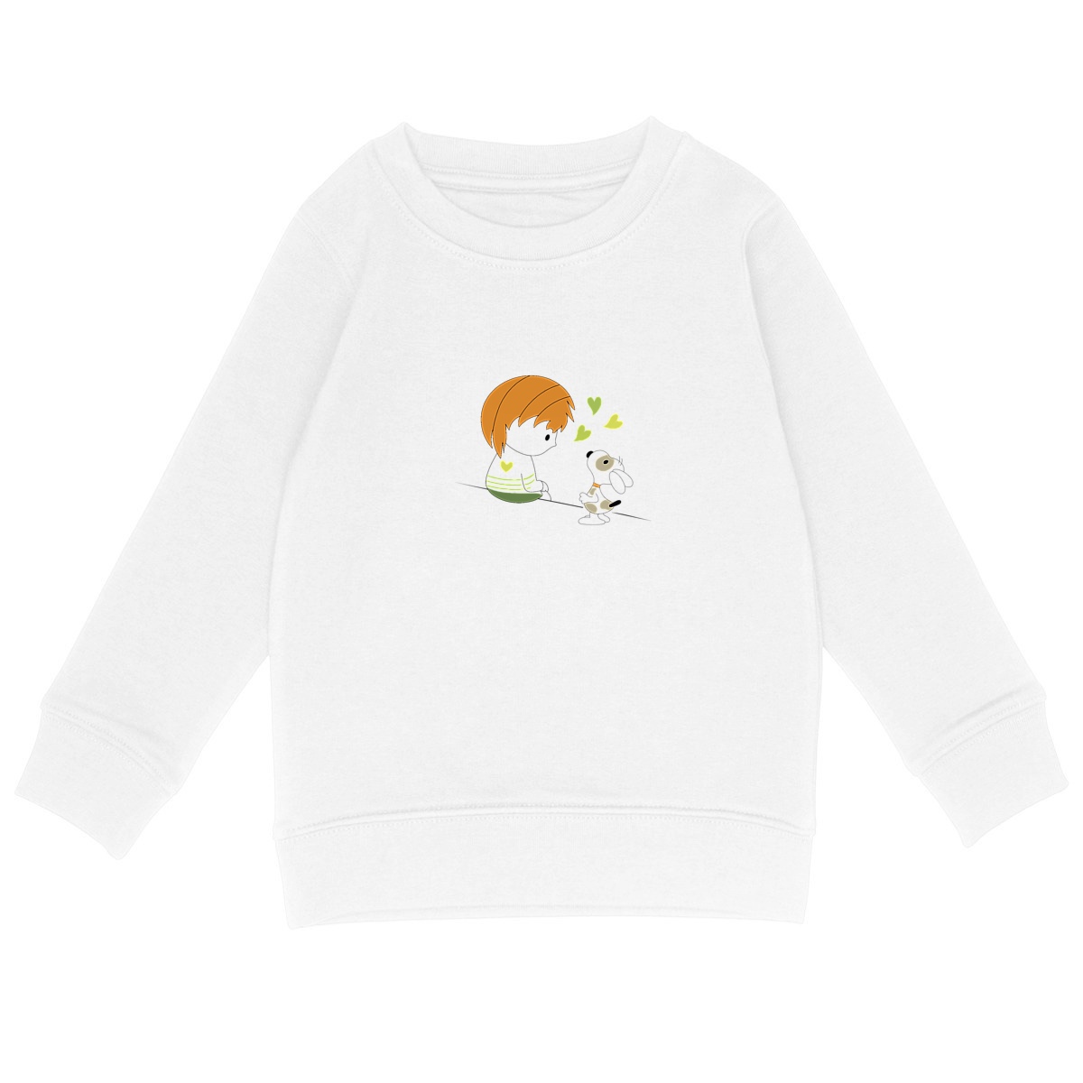 face_blanc Sweat-shirt Loris & Titus assis Roux