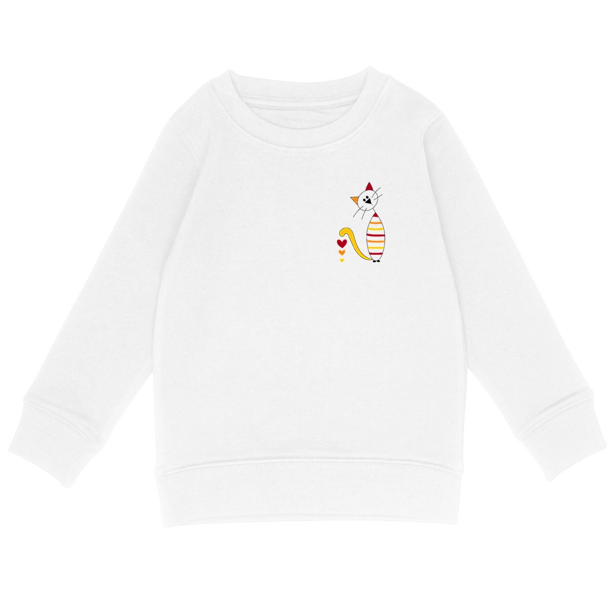 face_blanc Sweat-shirt Sissi face et dos chamour