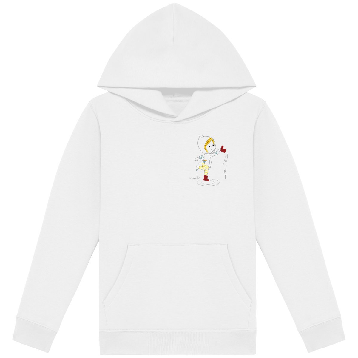 face_blanc Sweat-shirt capuche Emma flaque blonde