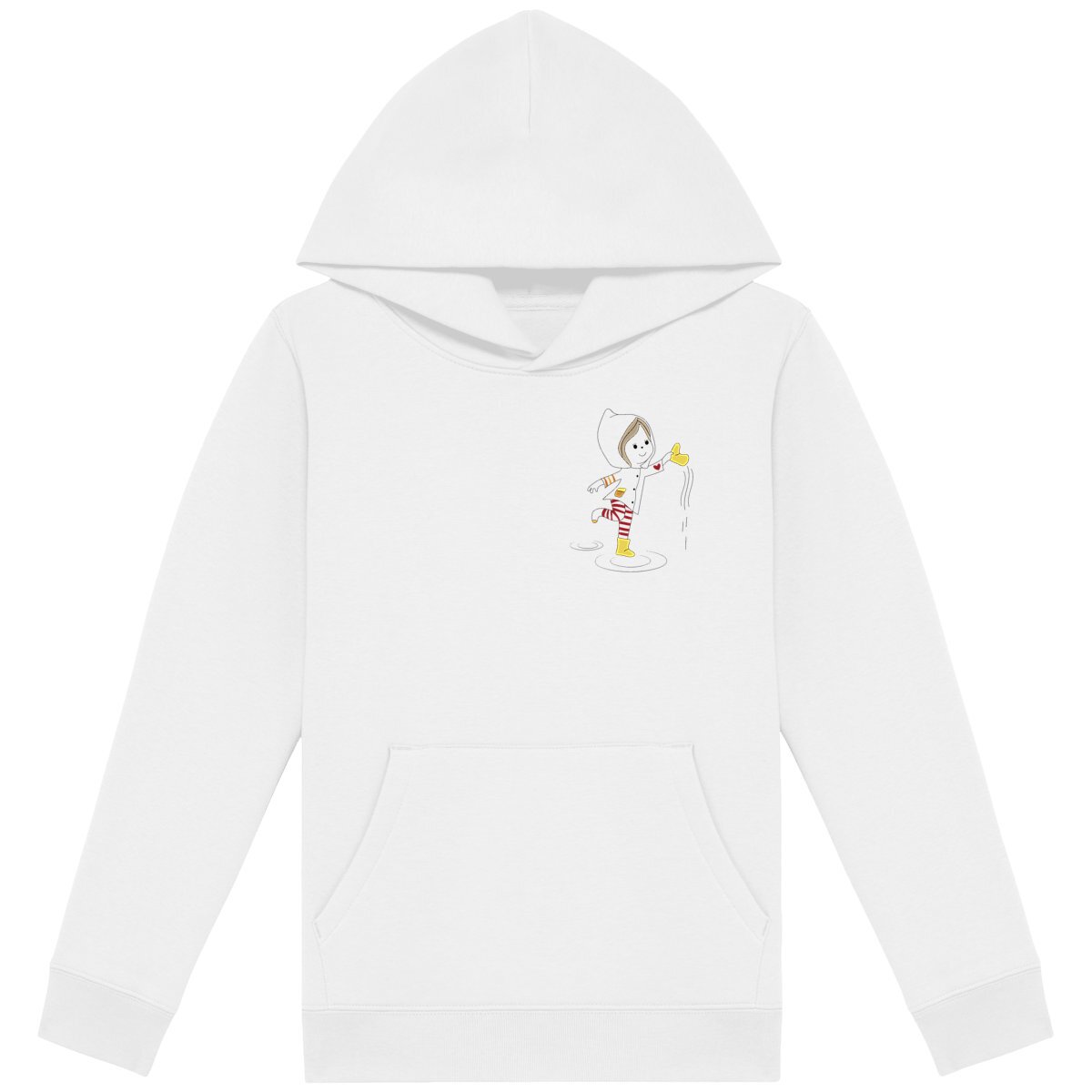Sweat-shirt capuche Emma flaque brune