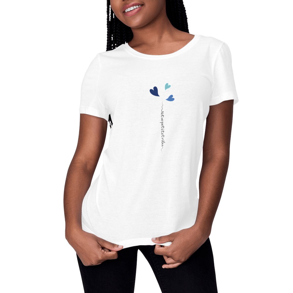 Tee-shirt petite tribu 3 bleu