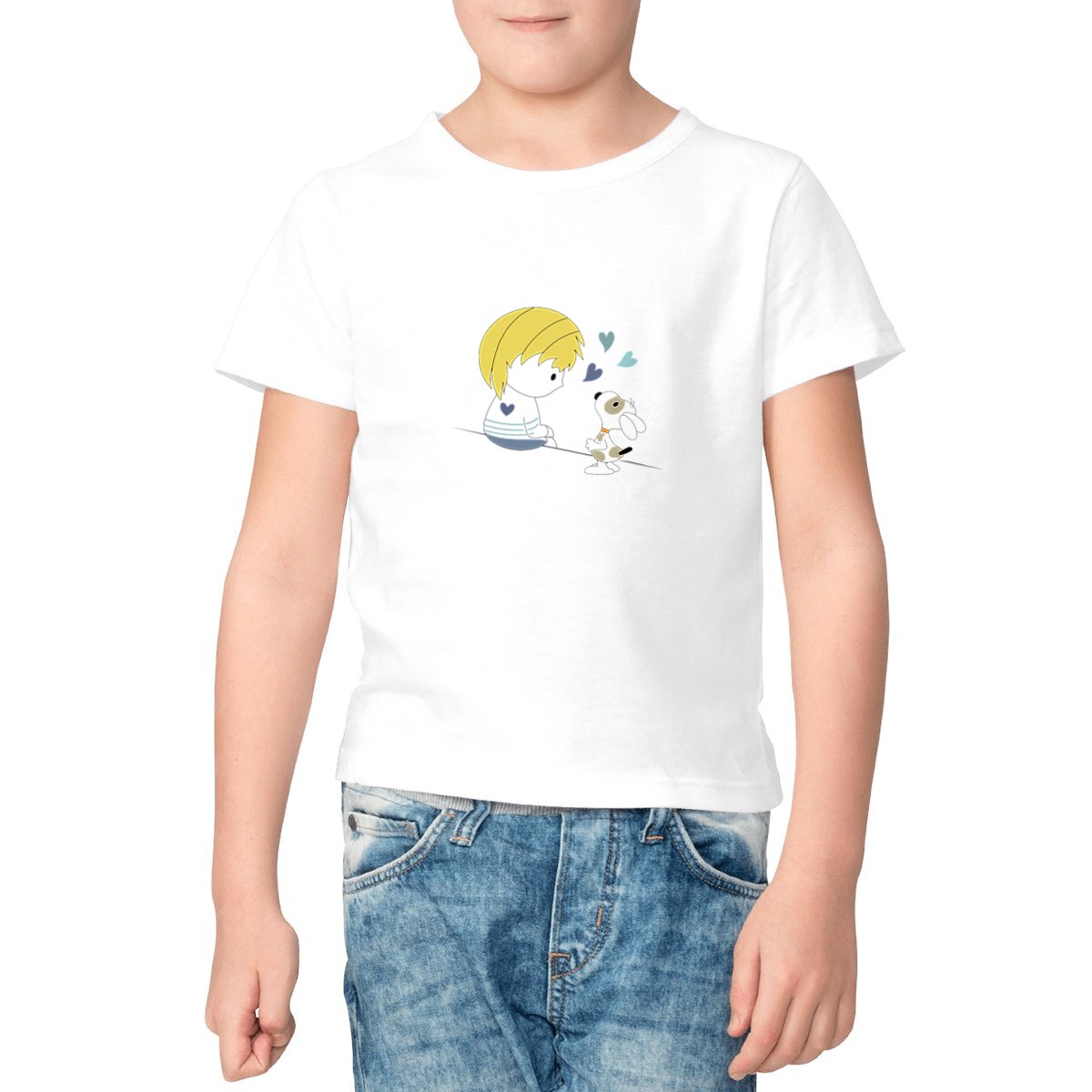 Tee-shirt Loris & Titus assis Blond