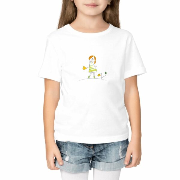 Tee-shirt Rose fleur coeur rousse