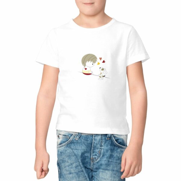 Tee-shirt Loris & Titus assis Brun