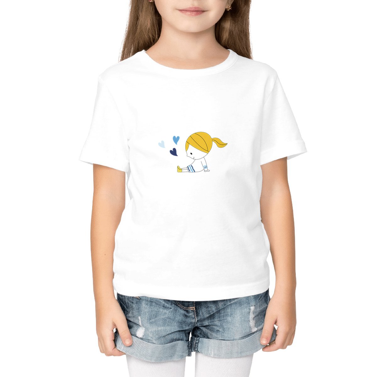 Tee-shirt Mila 3 coeurs blonde