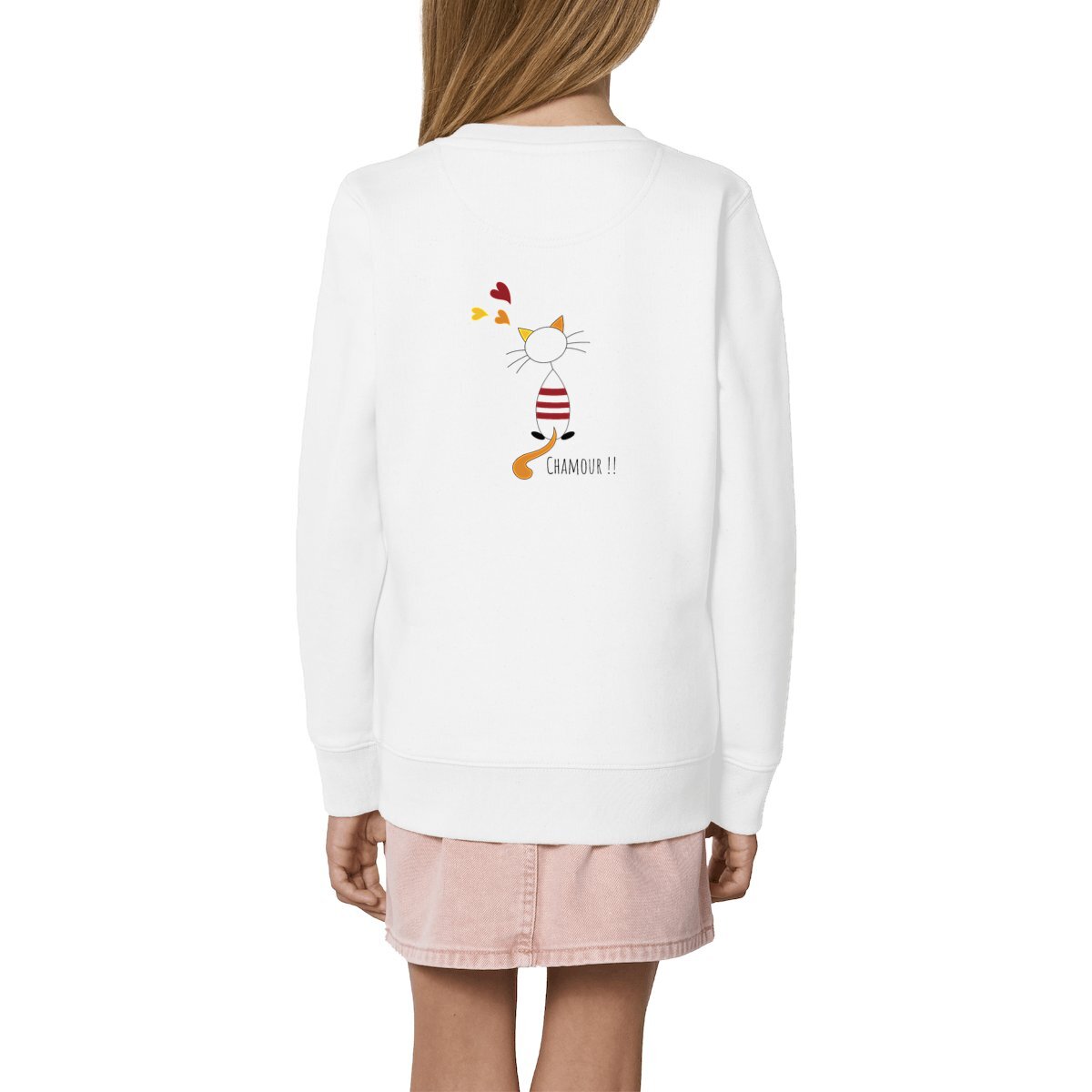 Sweat-shirt Sissi face et dos chamour