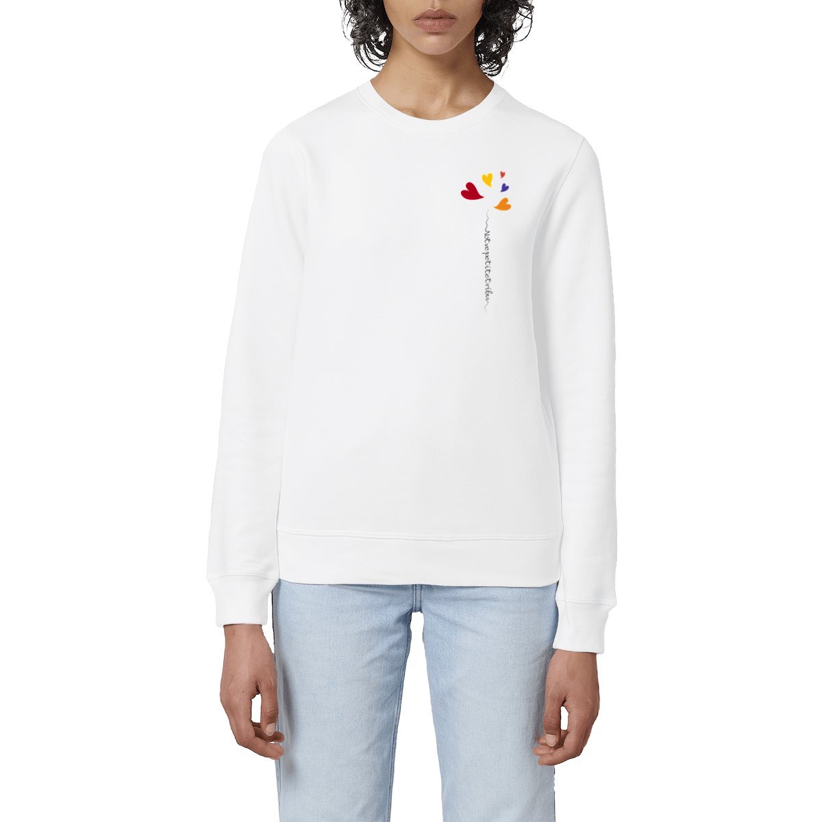 Sweat-shirt petite tribu 5 rouge
