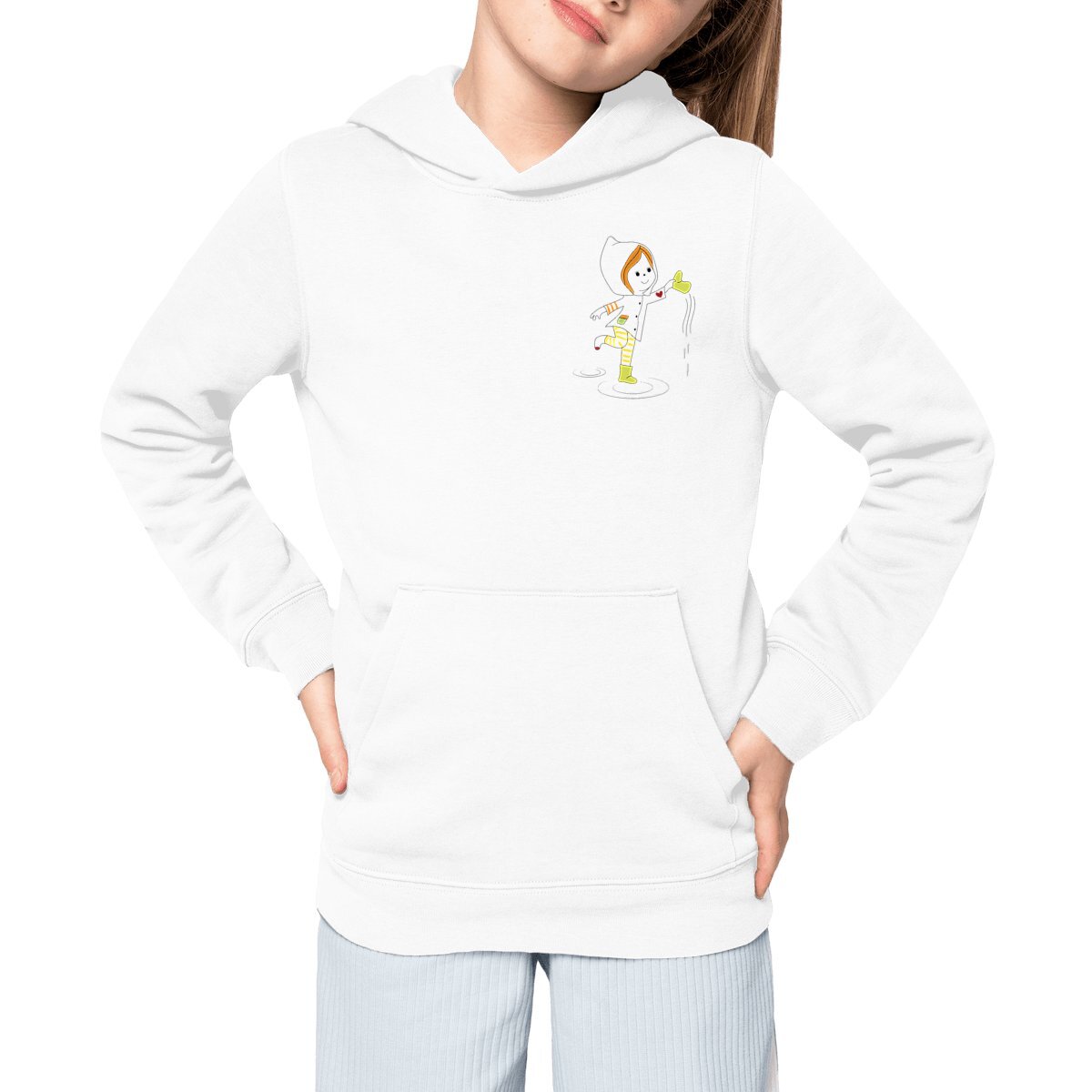 Sweat-shirt capuche Emma flaque rousse
