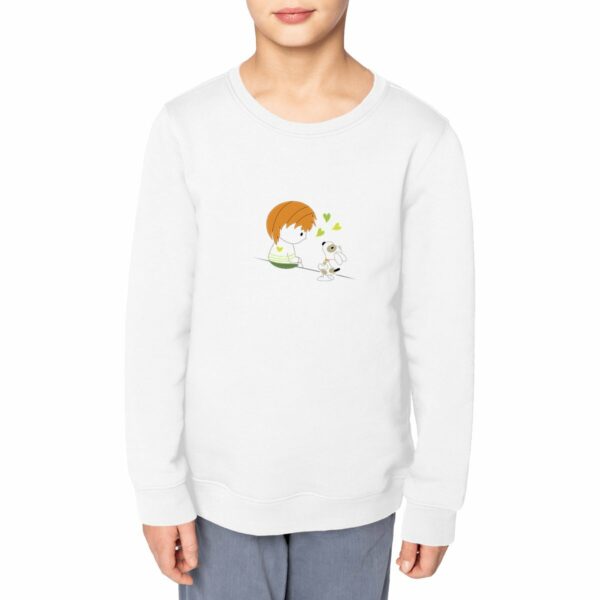 Sweat-shirt Loris & Titus assis Roux