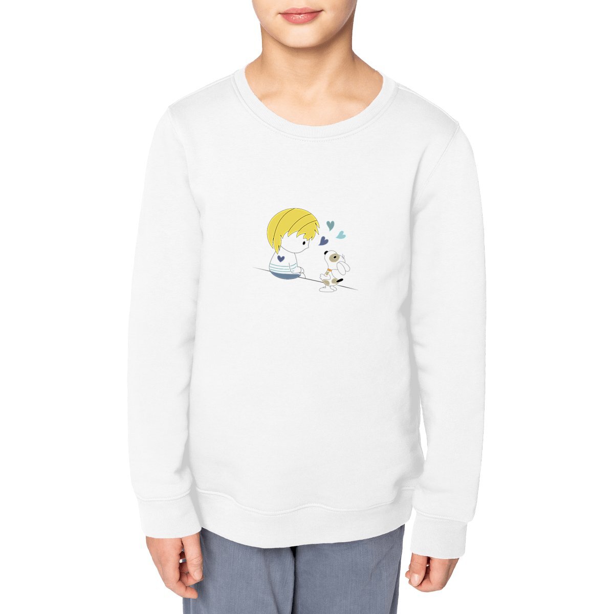 Sweat-shirt Loris & Titus assis blond