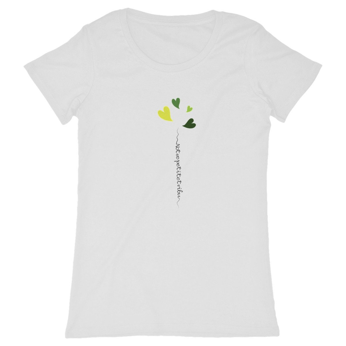 face_blanc_0 Tee-shirt petite tribu 4 vert